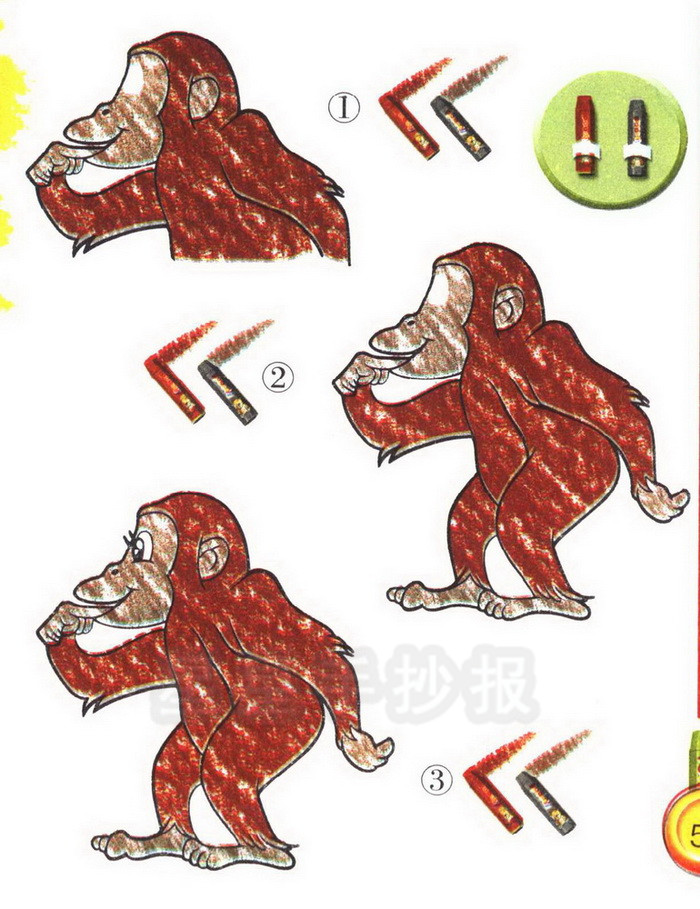 黑猩猩简笔画怎么画