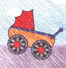儿童车简笔画
