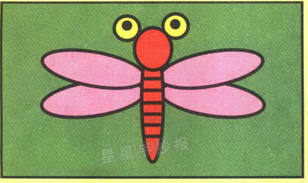 蜻蜓简笔画