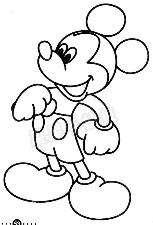 人物简笔画 >> 正文内容 关于米奇的资料: 米奇老鼠,迪士尼代表人物