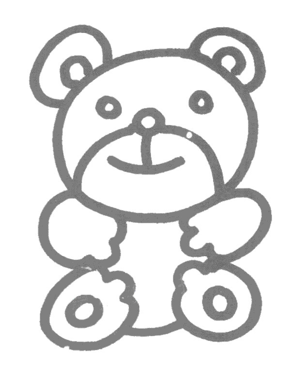 小熊简笔画图片教程